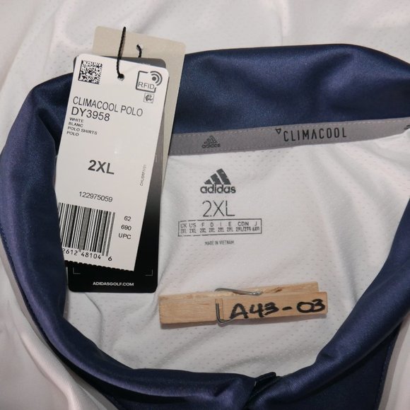 Adidas Mens ClimaCool® Performance Polo Size 2XL - Picture 5 of 6